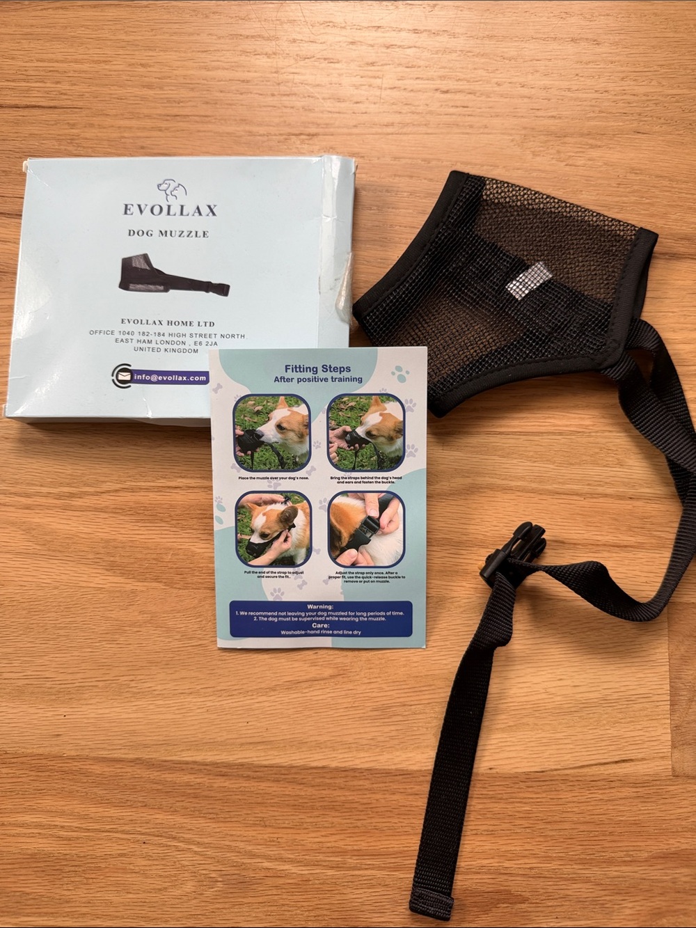 Black Mesh Dog Muzzle - Breathable, Adjustable Fit